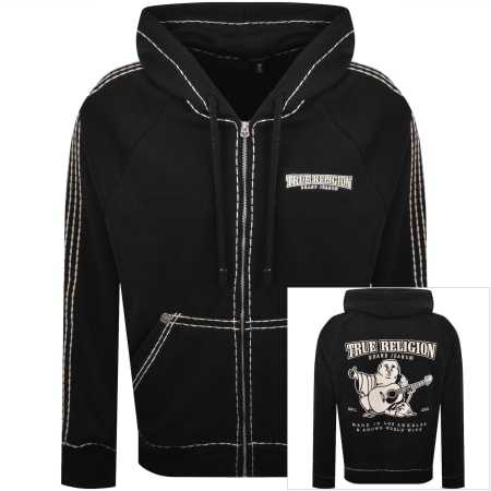 True Religion Full Zip Hoodie Black | Mainline Menswear us
